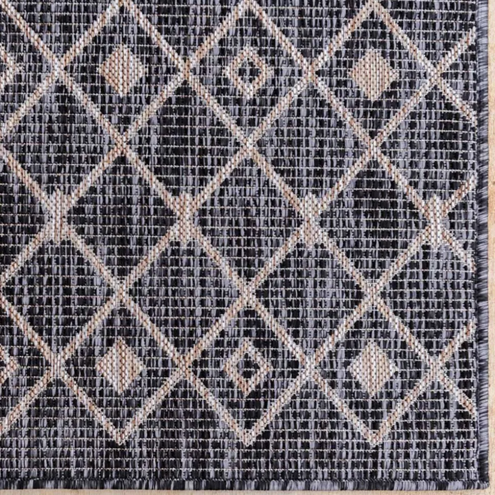 Teppich für Balkon und Terrasse in Grau Beige - Arturo