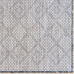 Teppich für Balkon und Terrasse in Grau Beige - Arturo