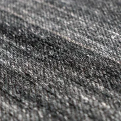 Teppich in Anthrazit aus Wolle und Baumwolle - Standy