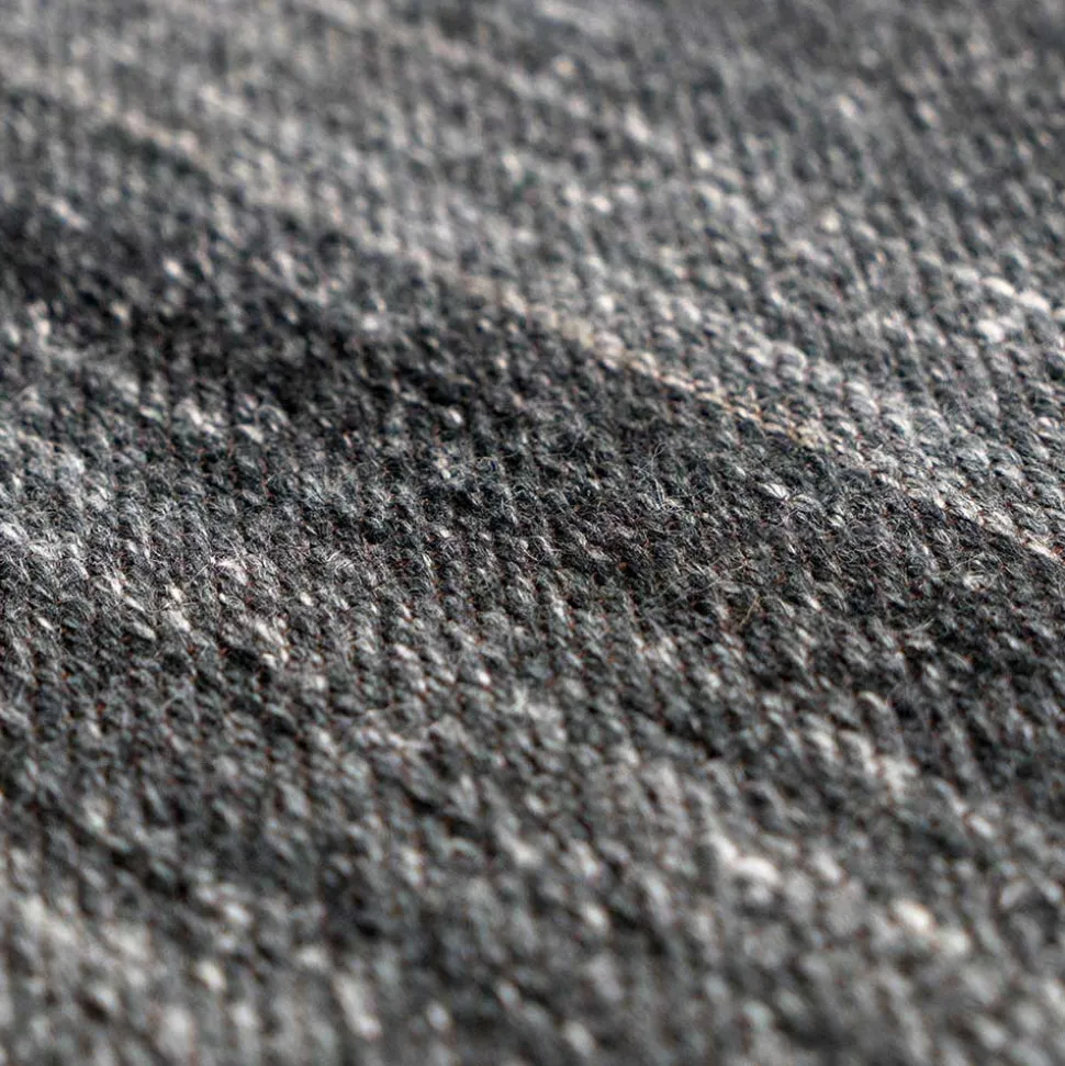 Teppich in Anthrazit aus Wolle und Baumwolle - Standy