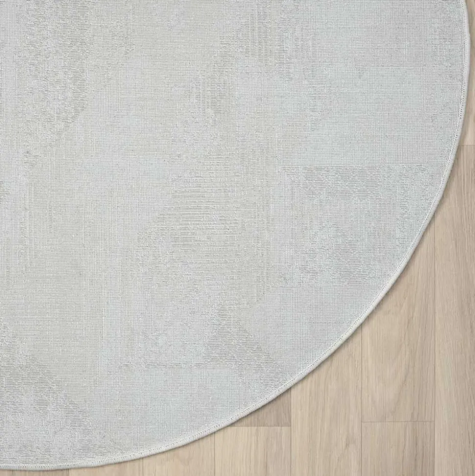 Teppich in Rund - Creme und Beige - Anita