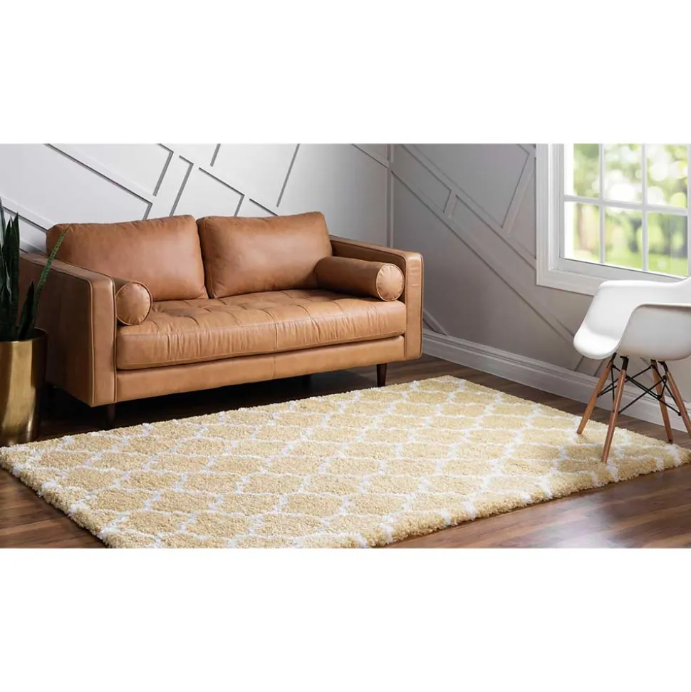 Teppich Läufer gemustert im Kacheldesign - Arelas