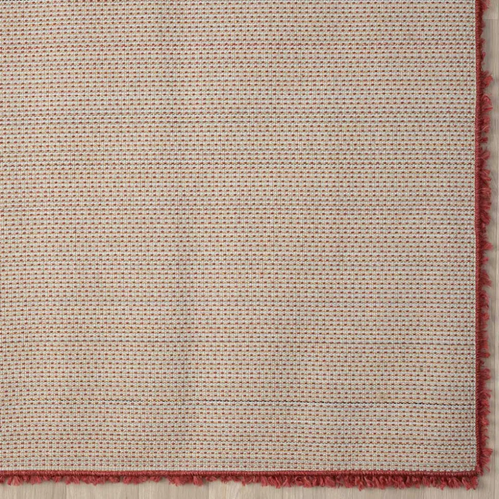 Teppich Läufer in Dunkelrot Hochflor - Carina