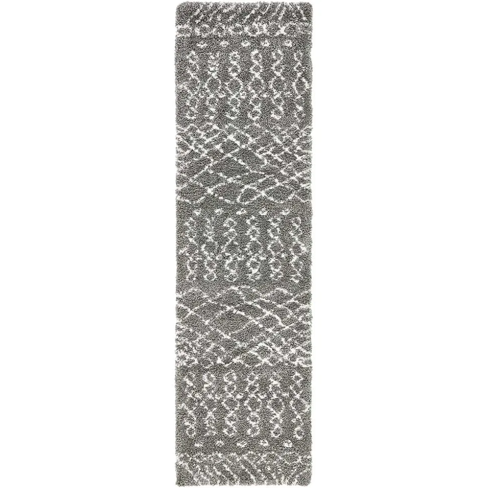 Teppich Läufer mit abstraktem Muster - Hochflor - Cazryn