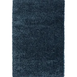 Teppich mit Hochflor in Dunkelblau - Pipev