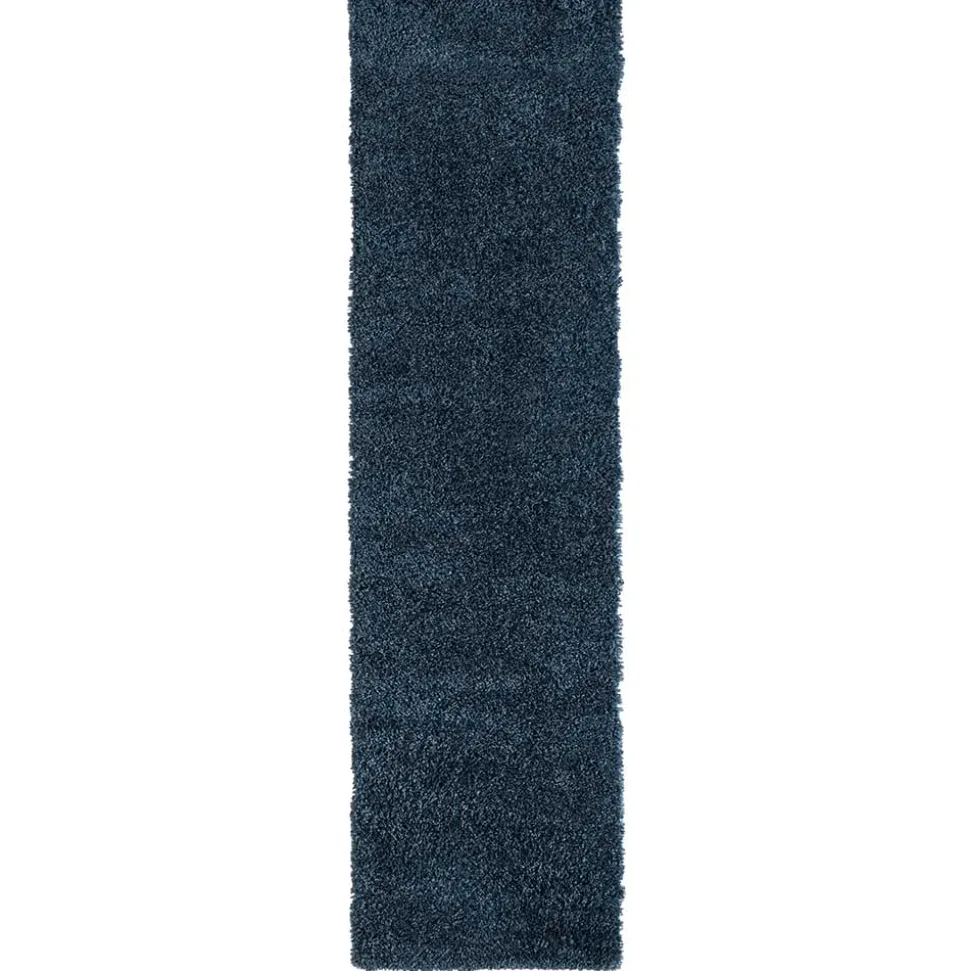 Teppich mit Hochflor in Dunkelblau - Pipev