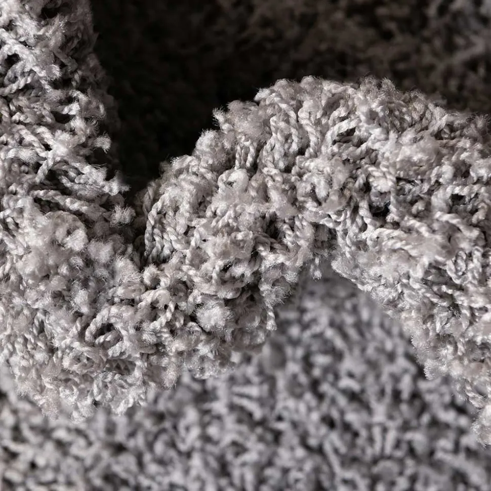 Teppich mit Hochflor in Hellgrau - Sirias