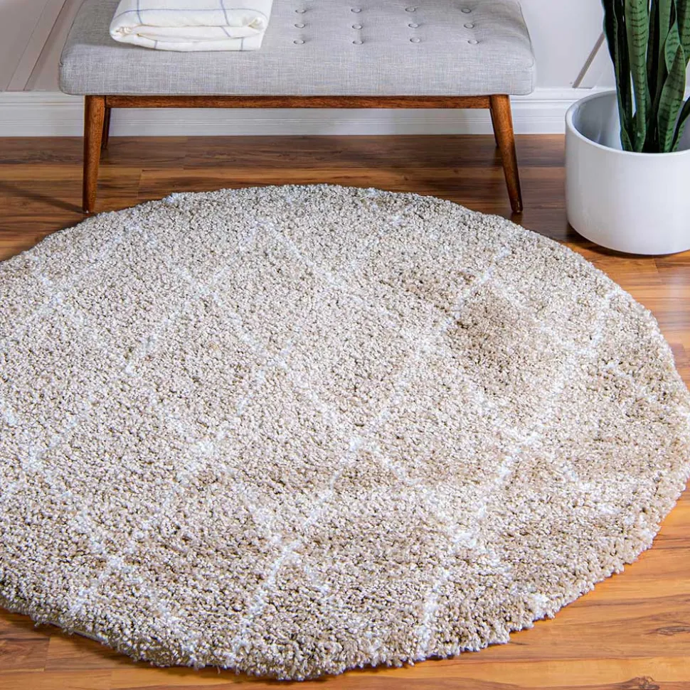 Teppich mit hohem Flor - 150 cm rund - Alli