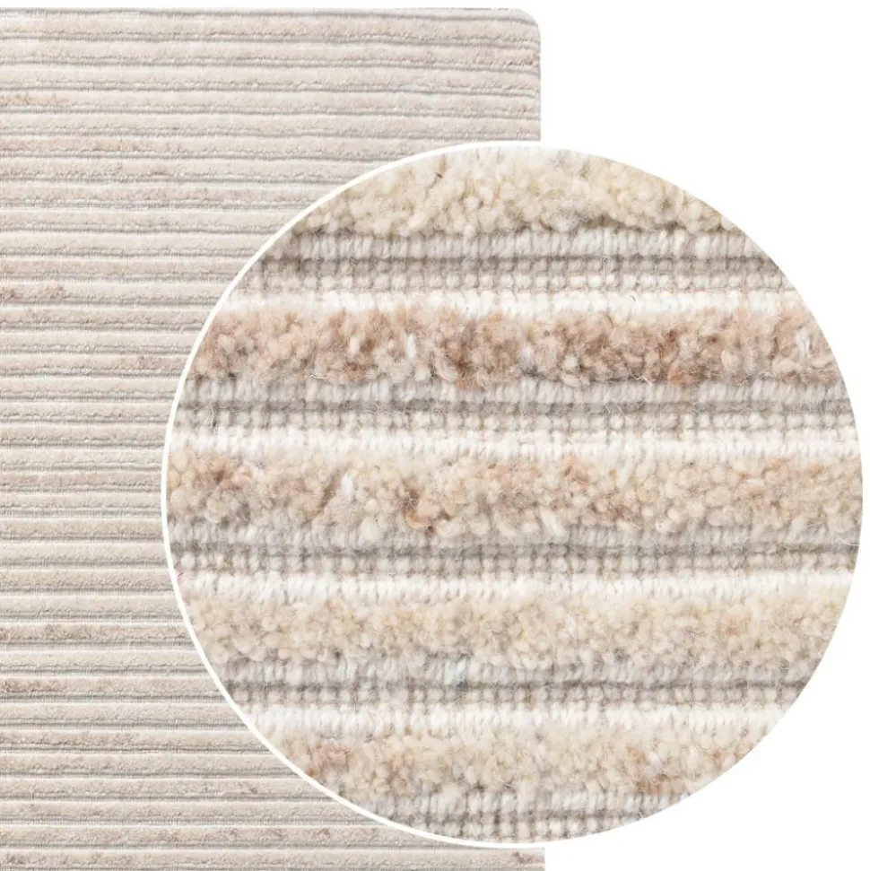 Teppich mit Wolle in Cremeweiß - Accapulco