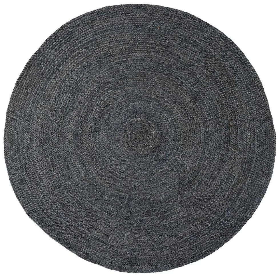 Teppiche aus Jute in Dunkelgrau - Icardus (2er Set)