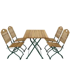 Terrassensitzgruppe Ceremon aus Robinie massiv (fünfteilig)