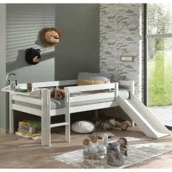 Tiefes Kinder-Hochbett mit Rutsche - Almaron