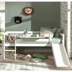Tiefes Kinder-Hochbett mit Rutsche - Almaron
