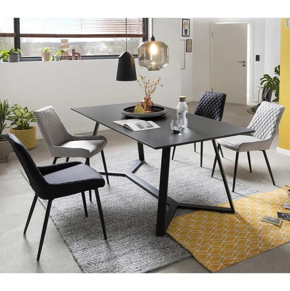 Tisch & Stühle in zwei Farben - Ruamantico (fünfteilig)