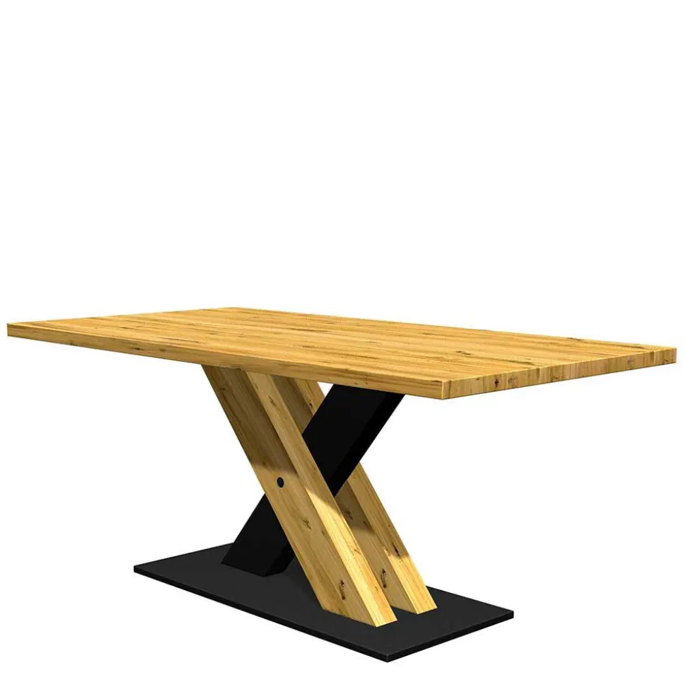 Tisch auf Säulengestell im X-Design - Chancy