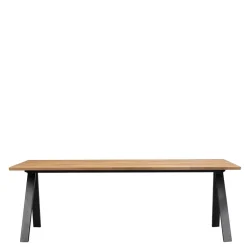 Tisch in Eiche und Schwarz - Fadrina