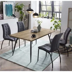 Tisch Kombination fürs Esszimmer - Louisonna (fünfteilig)