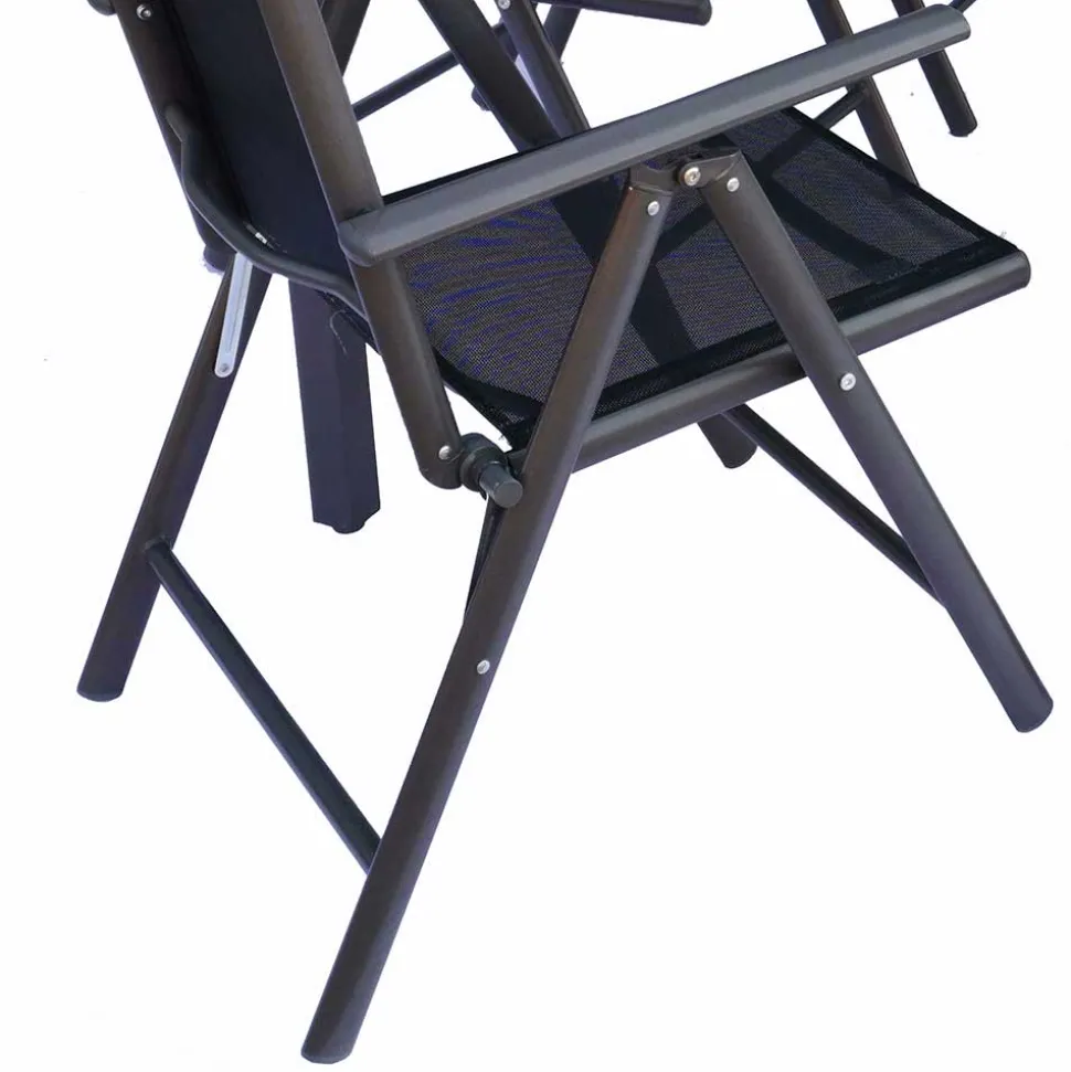 Tisch mit Klappstühlen für den Garten - Anlina (siebenteilig)