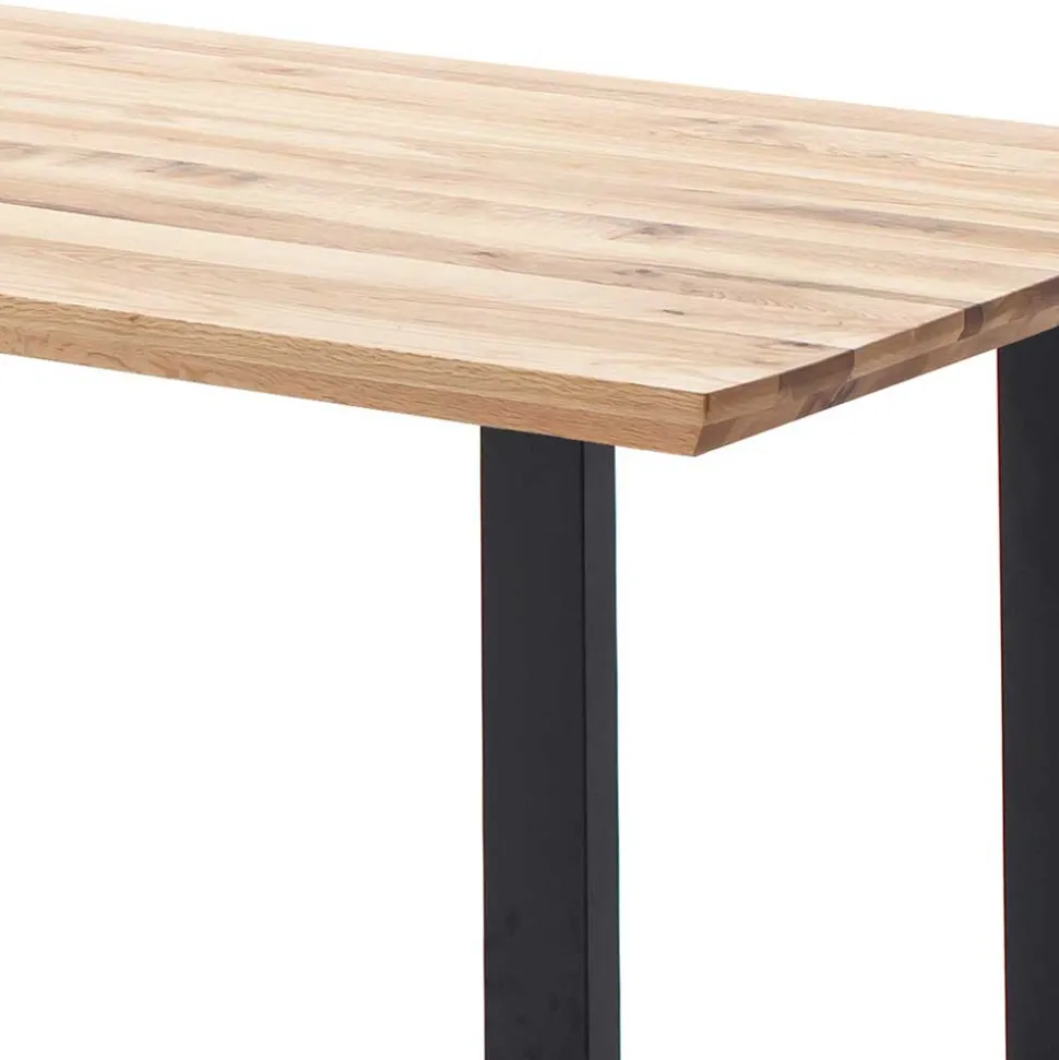 Tisch mit U-Gestell und Zerreiche Platte - Laviette