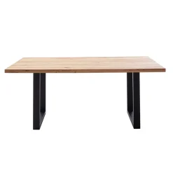 Tisch mit Wildeiche Massivholzplatte - Guven