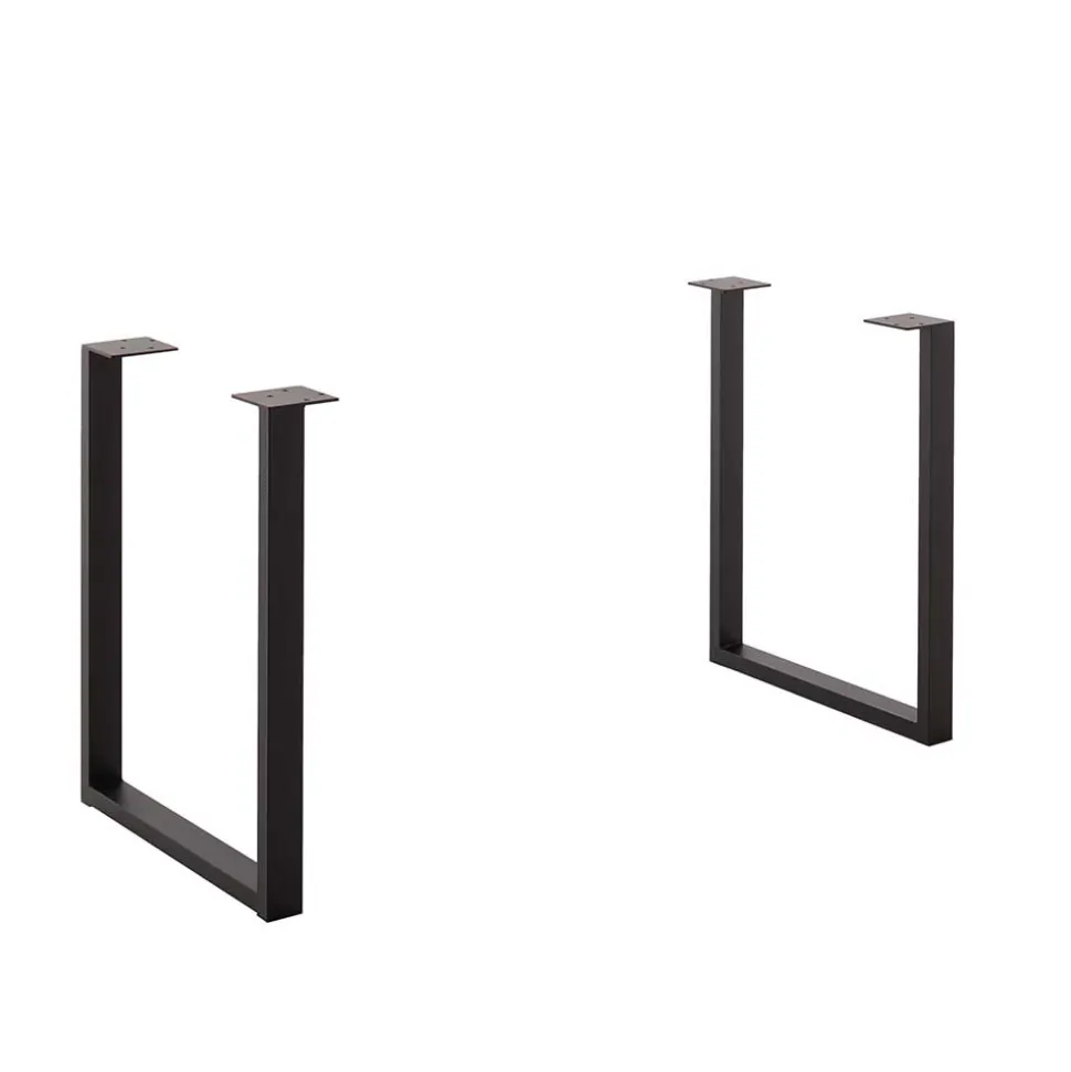 Tisch mit Wildeiche Massivholzplatte - Guven