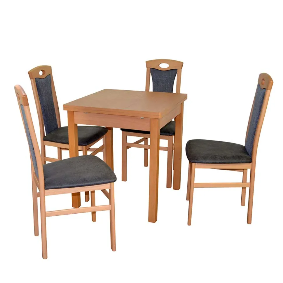 Tischgruppe in Buche Natur - Syrata (fünfteilig)