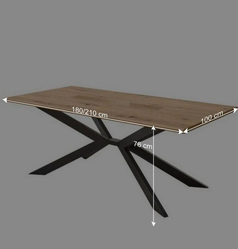 Tischgruppe mit Drehstühlen Set - Niam (siebenteilig)