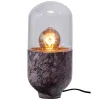 Tischlampe in Grau Braun Marmor - Adiana (2er Set)