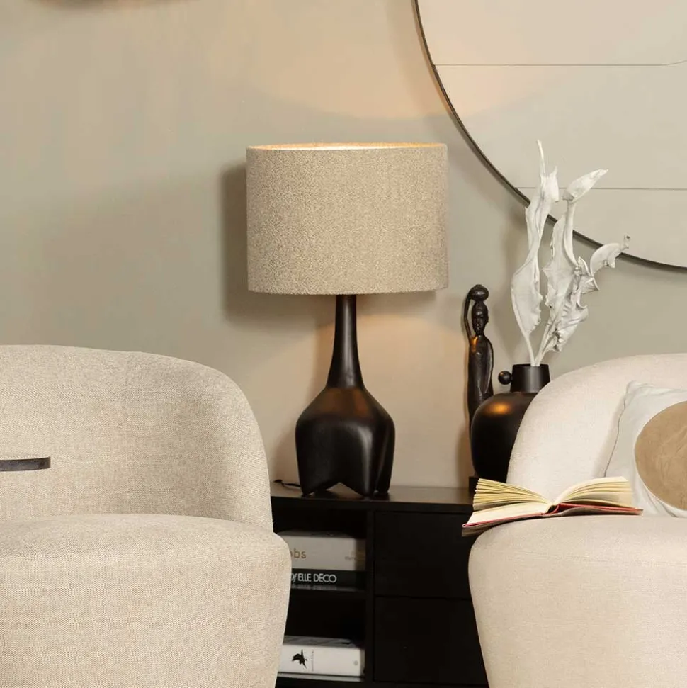 Tischlampe mit Boucle Schirm - Spring