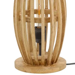 Tischleuchte aus Mangobaum Massivholz - Mundary