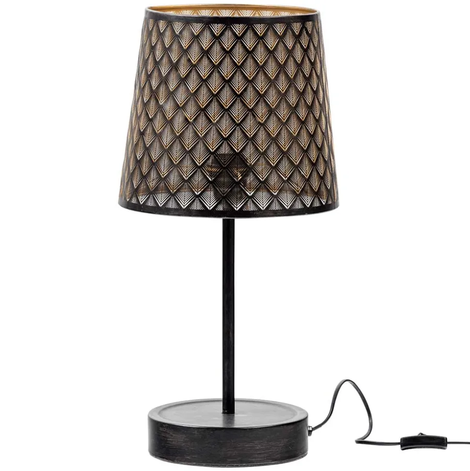 Tischleuchten in Altmessing & Schwarz - Trianus (2er Set)