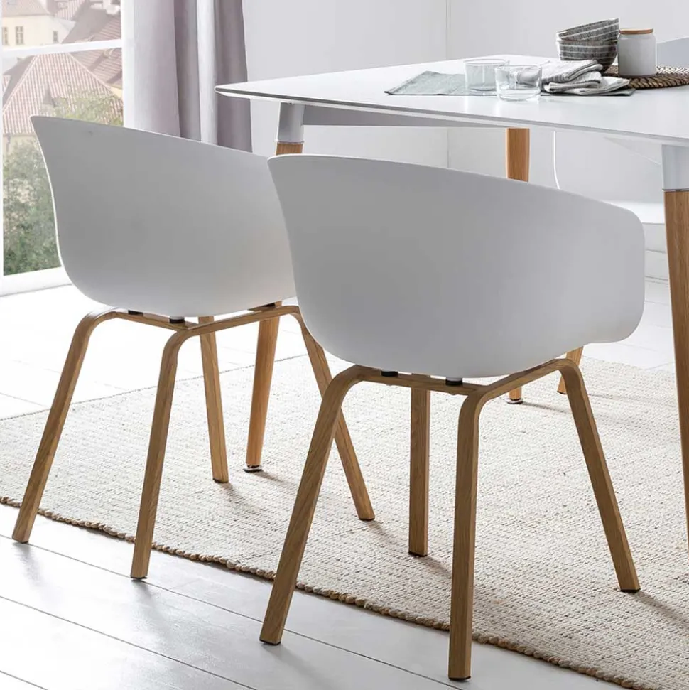 Tischsessel mit Sitzschale - Eberly (2er Set)