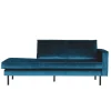 Tolles Retro Sofa Cumagon mit Samt in Blau