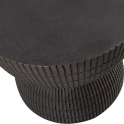 Tonfaser Beistelltisch in Dunkelbraun - Feregato