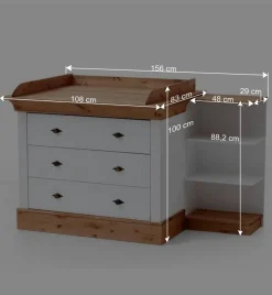 Topp Babymöbel Set - Sibiuta (vierteilig)