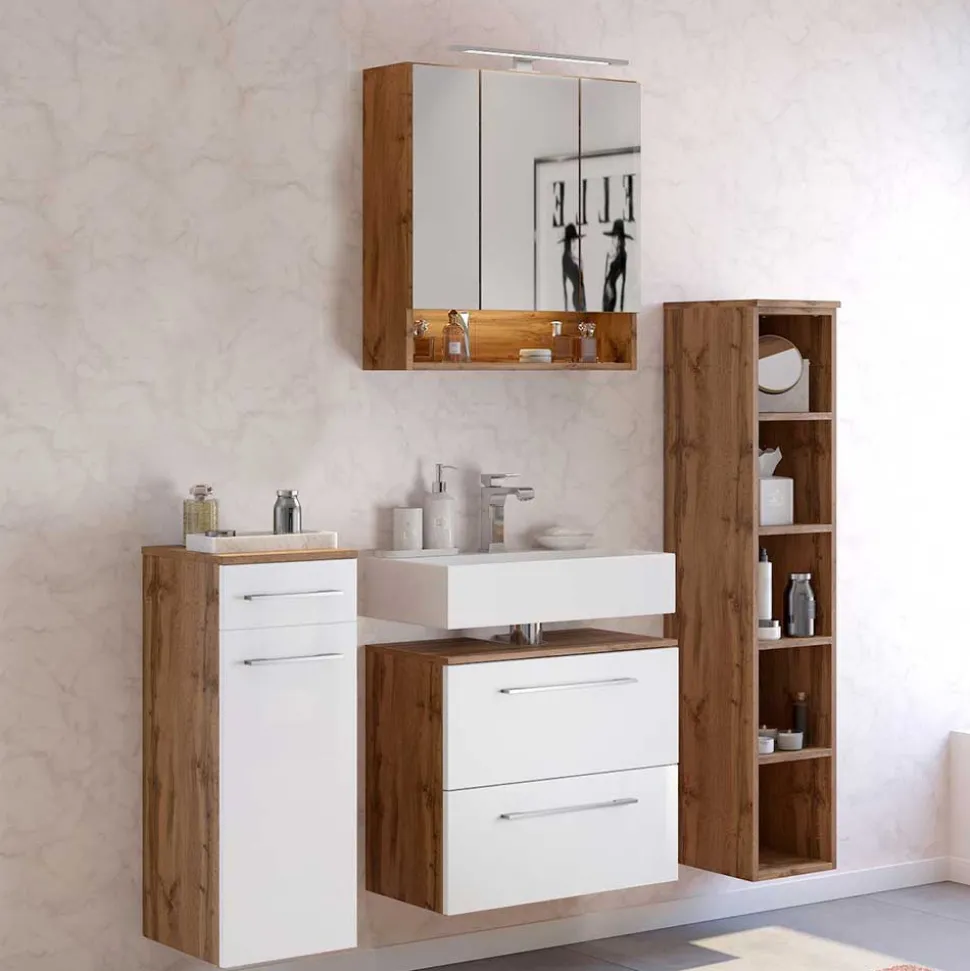 Topp Badeinrichtung Komplett-Set - Yazemina (vierteilig)