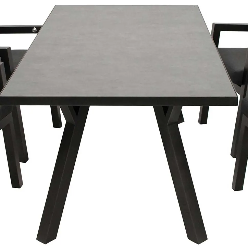 Topp Gartentisch & Armlehnstühle - Curedo (fünfteilig)