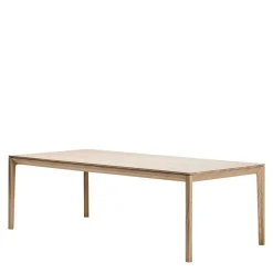 Topp Holztisch in Eiche geschliffen Bianco - Enifra