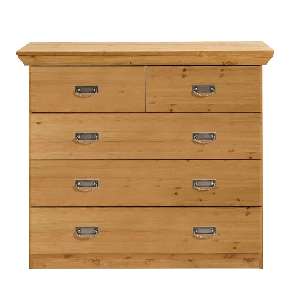 Topp Kiefernholz Kommode in Laugenfarben - Piatra