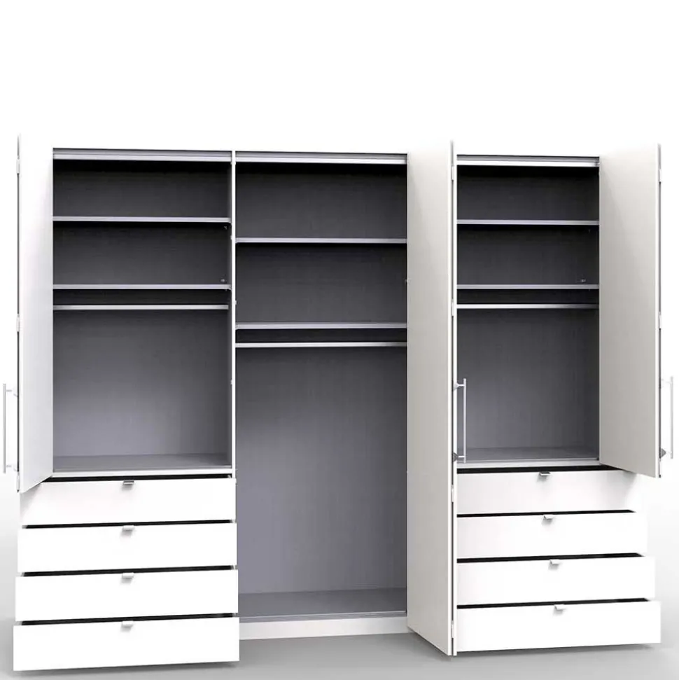 Topp Kombi-Schlafzimmerschrank mit acht Schubladen - Tivierto