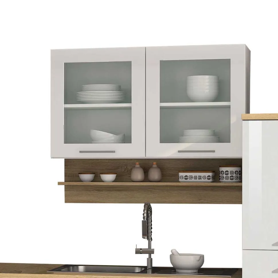 Topp Leerblock Küche in Weiß - Cuneo I (zehnteilig)