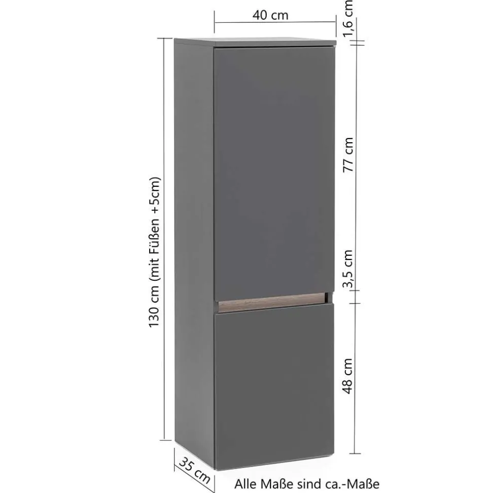 Touchwood Badmöbel in Wildeiche - Drumias (dreiteilig)