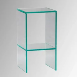 Transparente Blumensäulen aus Glas - Josie (dreiteilig)