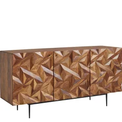 Türen-Kommode aus Sheesham Massivholz - Akke