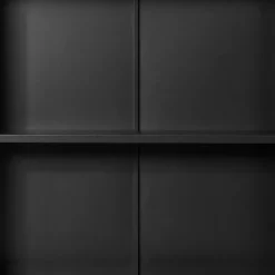 2-türige Hängevitrine in Schwarz - Entury