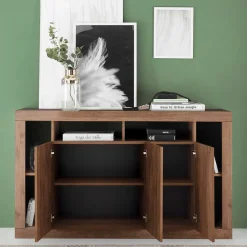 3-türige Kommode mit 6 offenen Fächern - Cosmonata