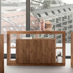 3-türige Kommode mit 6 offenen Fächern - Cosmonata