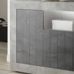 3-türige Kommode mit Regal-Fach - Reading