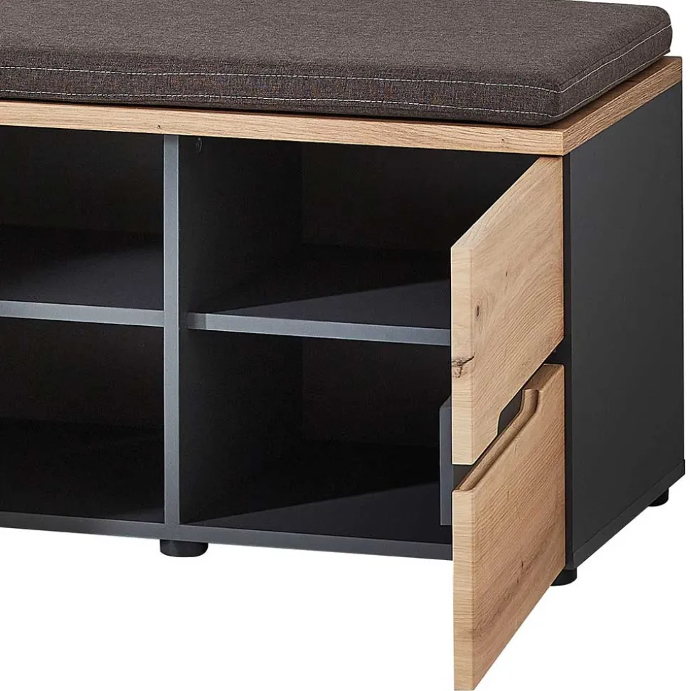 2-türige Schuh Flurbank mit Polster - Kuetra