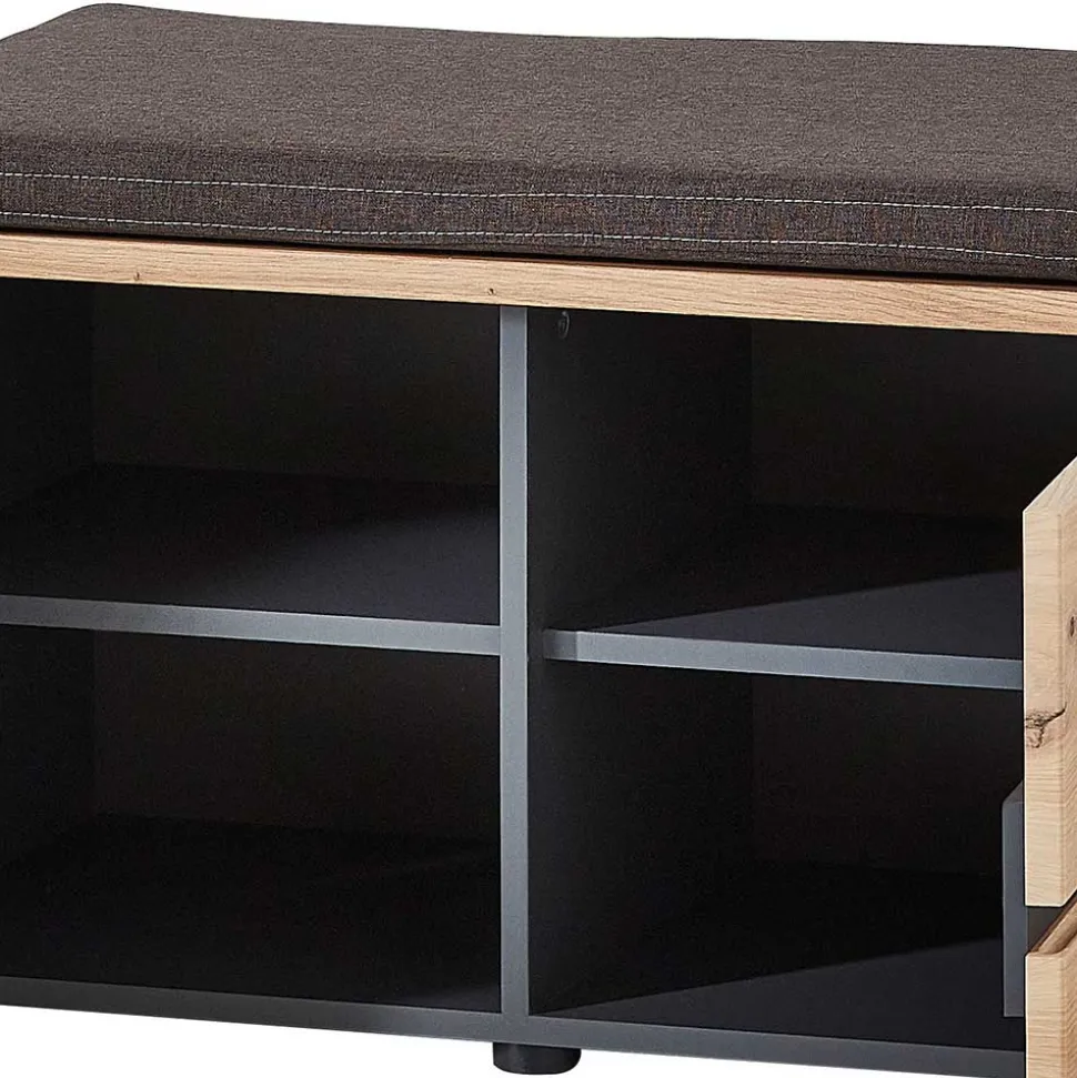 2-türige Schuh Flurbank mit Polster - Kuetra